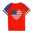 thumbnail image 4 of GERsome Boys Girls T-Shirts for 4th of July, Unisex Kids Short Sleeve Crewneck Tees American Flag Patriotic Graphic Tshirts, 9-10Years, 4 of 4