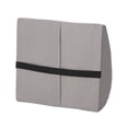 thumbnail image 4 of Almohada de apoyo lumbar DMI para silla, con funda extraíble y lavable, para aliviar el dolor lumbar y mejorar la postura, 35,5 x 33,3 x 12,7 cm, espuma contorneada, premium, color gris., 4 of 5