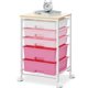thumbnail image 1 of Carrito utilitario SYKIARIOL de 5 cajones con tapa de madera y ruedas con cierre, 1 of 9