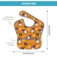 thumbnail image 2 of Bingfone Mess-Proof Baby Bib - Waterproof Bib for Baby Boy or Girl with Food Catcher Pocket, Unisex-Halloween Witches Gnome, 2 of 6