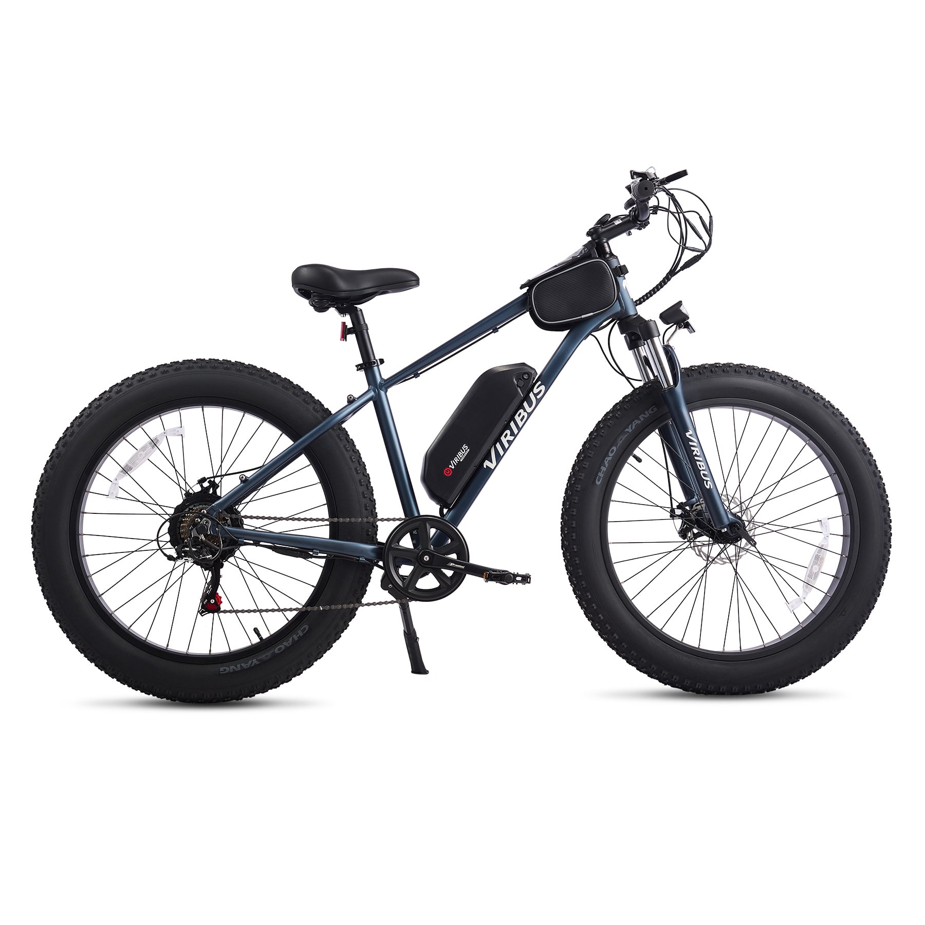 Viribus Fat Tire Electric Bike for Adults 500W 26 Mountain eBike with 48V Battery Blue Walmart