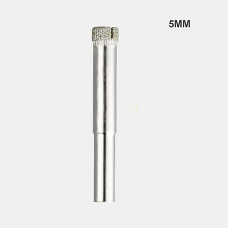 

VeliToy Glass Hole Opener Ceramic Glass Emery Reaming Hardware Tool Drill Bit Set Suitable for Diamond Coating Marble Etc(5mm)