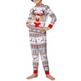thumbnail image 5 of Onlypjs Family Matching Christmas Pajamas – Reindeer Print Long Sleeve Sleepwear Sets for Women, Men, 5 of 8