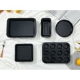 thumbnail image 5 of Nonstick, Carbon Steel Oven Safe Bakeware Set, Durable Baking Pans Set, Sheet Pans for Baking, Oven Safe Tray Black 5PCS, 5 of 6