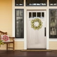 thumbnail image 3 of CC Christmas Decor Dogwood and Daisy Artificial Spring Floral Wreath - 30" - Yellow and White, 3 of 3