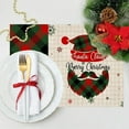 thumbnail image 2 of YIKA Christmas Printed Table Mats Home Placemats For Dining Table Christmas Decor Items Holiday Indoor Dining Room Decorations A, 2 of 6
