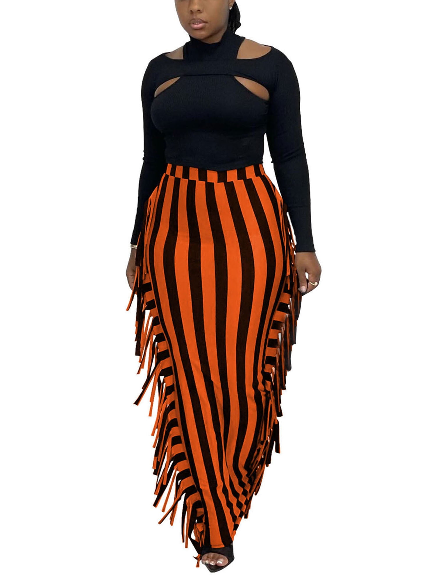 Long Skirts for Women A Line Maxi Skirt 