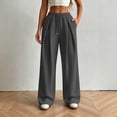 thumbnail image 2 of Womens Pants Wide Leg Tall Long legs Sweatpants Baggy Drawstring Low Rise Lounge Pants Full Joggers with Pockets Pants for Women, 2 of 8