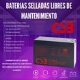 thumbnail image 3 of Batería Sellada Libre de Mantenimiento Mca CSB Battery Mod HR1234W de 12 V 9 Ah, 3 of 3