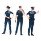 thumbnail image 5 of 3 figuras de policía a escala 1/24, modelos en miniatura para escenas, adornos de escritorio, accesorios para dioramas, decoración de casas de, 5 of 9