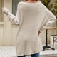 thumbnail image 2 of Gibobby SuéTer De Invierno Para Mujer Suéter de punto con cordón de color a la moda para mujer: suéter holgado(Beige,G), 2 of 4