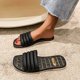 thumbnail image 2 of Amzcrzy Zapatos de mujer,Zapatos de mujer,Zapatillas de mujer, Sandalias planas con punta abierta, estilo retro, cómodas e informales para mujer Sandalias Mujer Zapatillas De Casa, 2 of 4