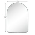 thumbnail image 6 of TEHOME Black Arched Bathroom Mirror, 21x30 inches, Metal Frame Vanity, 6 of 7