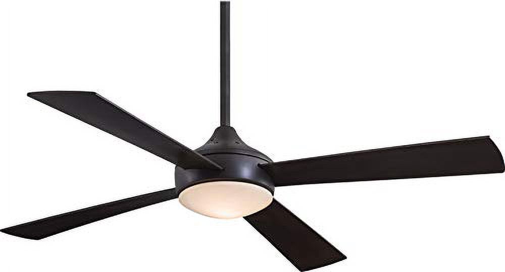 4 Blade Ceiling Fan With Light Kit-15.75 Inches Tall And 52 Inches Wide-Oil Rubbed Bronze Finish Minka Aire Fans F521l-Orb