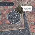 thumbnail image 2 of GLN Rugs Mylasa - Indoor, Machine Washable Area Rug 2'x3' Black/Terra Home Carpet, 2 of 7