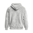thumbnail image 3 of qafoshin Mens Warm Fuzzy Hoodies Fall Winter Casual Fleece Hooded Sweatshirt Fashion Solid Color Pullover Tops S-3XL, 3 of 6