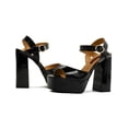 thumbnail image 2 of Zapatilla para Mujer Salamandra oficina Formal Charol negro 25, 2 of 6