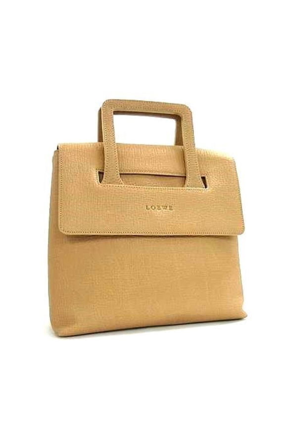 Pre-Owned LOEWE Handbag - Beige Leather for Women (Good)