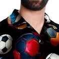 thumbnail image 5 of Football Men's Short Sleeve Beach Button Down Casual Printed Summer Shirts - Unisex, 5 of 6