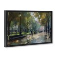 thumbnail image 2 of Stupell Industries Transitional Park Promenade on Rainy Day Black Floating Frame Canvas Art, 31 x 21, by Creative Studio, 2 of 8