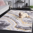 thumbnail image 3 of Safavieh Amelia Gauss Abstract Area Rug, Gray/Gold, 5'3" x 7'6", 3 of 11