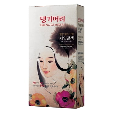 Daeng Gi Meo Ri Medicinal Herbal Hair Color - Natural Brown, Ammonia-Free, 120ml