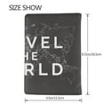 thumbnail image 3 of Pofeuu Travel The World1 Print Travel Document Organizer Passport Holder Men Women for Family (6.5 in x 4.5 in),Wallet Holder Credit Card Clutch Bag Case, 3 of 5