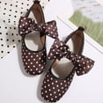 thumbnail image 5 of YHAJDS Loafer Shoes for Women Print Polka Dot Bowknot Slip On Casual Daily Walking Flats, 5 of 10