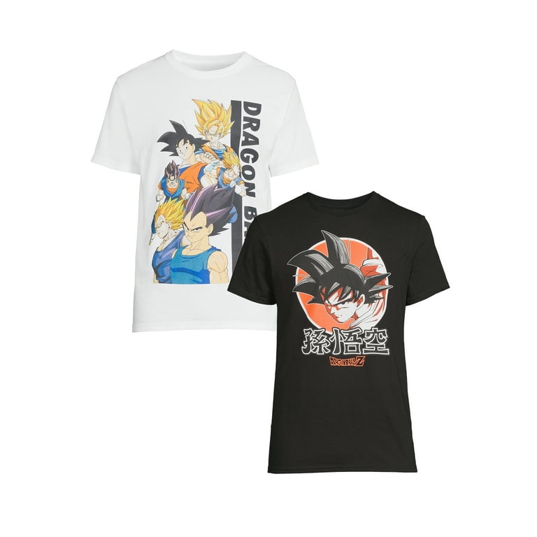 Dragon Ball Z Men's & Big Men's Graphic Tee Shirt, 2-Pack Dragon Ball Z Men's & Big Men's Graphic Tee Shirt, 2-Pack