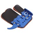 thumbnail image 3 of Archery Finger Tab Right Hand, Moderate Thickness Protecting Fingers Soft Blue Archery Finger Tab  For Shooting Practice M Fits 18-19CM Palm Bottom To Middle Fingertip, 3 of 8