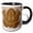 Black/White, variant on 3drose, Overhead Photograph of a Bufo Bufo Toad, 11oz Mug