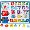 thumbnail image 2 of Muyoka Tablero ocupado de madera Preescolar Niño pequeño Montessori Tablero de juego de madera Forma de bloqueo a juego Tablero de pestillo Tablero de madera para tablero sensorial educativo temprano Muyoka Hogar, 2 of 7