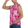 thumbnail image 3 of Lsque Poodle Dog Print Men's Cotton Blend Sleeveless Muscle Shirts (S-3XL)- Moisture Wicking, Odor Protection, UPF 30+,Large, 3 of 8