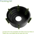 thumbnail image 4 of 1Pcs 4902-003 Blender Jar Bottom for and Osterizer Blenders, Premium Blender Replacement Parts (Black), 4 of 7