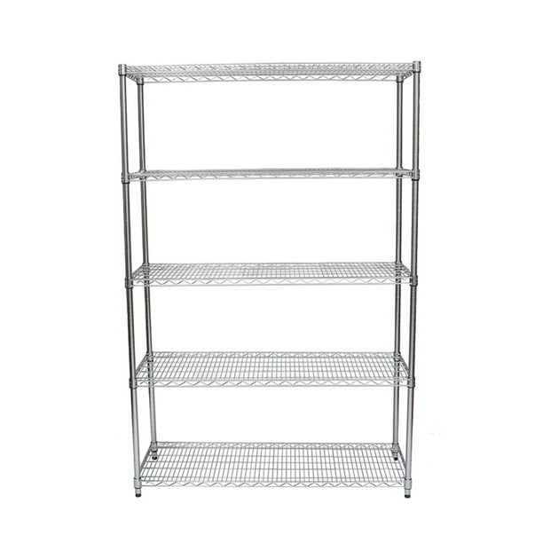 Shelf Freestanding Shelves Chrome, Trinity Bronze Shelving Rack 48 X18 X72
