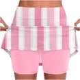 thumbnail image 2 of Tqcoqu Plus Size Skorts Skirts for Women with Pockets Fashion Graphic High Waisted Athletic Tennis Golf Skort for Casual Summer,Pink Women's S-XXXXXL, 2 of 6