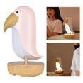 thumbnail image 1 of Luz de noche de pájaro perfecl para niños Lámpara de escritorio con atenuación continua Rosado, 1 of 5