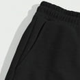 thumbnail image 7 of Zedker Men's 5-Inch Inseam Shorts Elastic Waist with Drawstring Casual Lightweight Summer Beach Shorts with Pocket Black L, 7 of 7