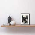 thumbnail image 2 of Earth Goddess River Mountain Landscape Linocut Artwork Framed Wall Art Print 9X7 Inch, 2 of 5
