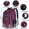 thumbnail image 4 of Mochila impermeable para portátil RAINSMORE de 17 pulgadas para mujer, 4 of 7