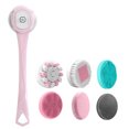 thumbnail image 1 of Cepillo De Baño Cepillo de baño Grado 7 Cepillo de ducha eléctrico impermeable para ducha (rosa), 1 of 6