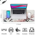 thumbnail image 5 of Unleash Gaming Precision: XL Pink Japanese Watercolor Cherry Blossom Mouse Pad, Non-Slip Rubber Base with Stitched Edges for Durability. An Ideal Blend of Style & Performance! 31.5x11.8 Inches., 5 of 7