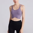 thumbnail image 2 of SHENGYUAN Comfortable Bras for Women Sports Bra Women's Yoga With Back Beauty Design Solid Color Tight Fit Push Up Training Fitness Running Purple,L, 2 of 7