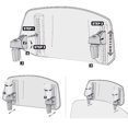thumbnail image 6 of Motorcycle Windscreen Spoiler Adjustable Air Deflector Motorcycle Modified Windscreen Lightweight, 6 of 8