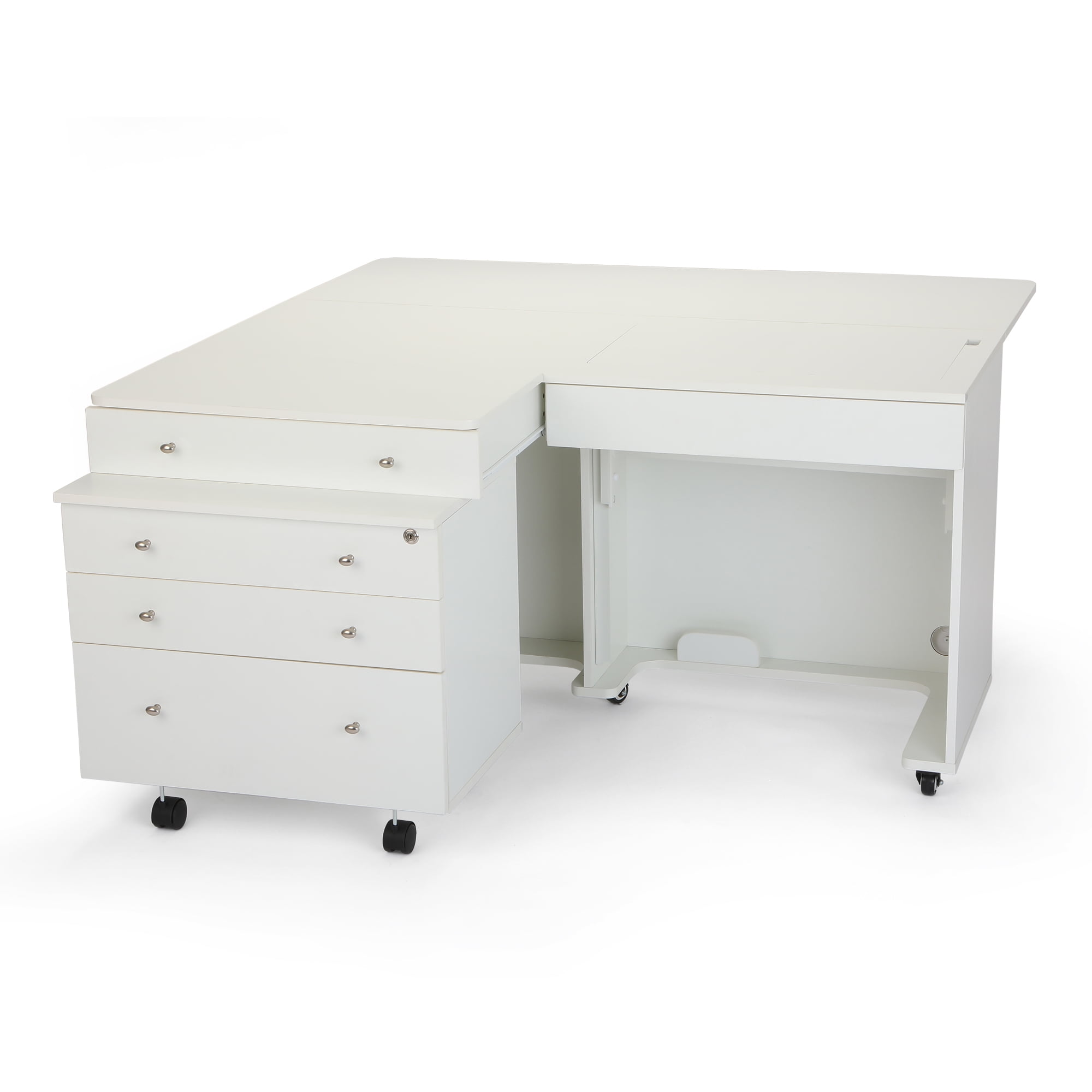 Kangaroo Ii Sewing Cabinet And Table W/ Lift And Storage, 2 Finishes