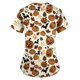 thumbnail image 3 of Women's Fashion Casual Short Sleeve V-Neck Halloween Printed Pocket Top, 3 of 3
