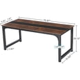 thumbnail image 2 of Tribesigns Modern Computer Desk, 70.8 x 31.5 inch Wood Office Desk for Home Office, Rustic Black, 2 of 5