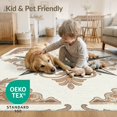 thumbnail image 4 of ODIKA 9'x12' Washable Area Rug Farmhouse Vintage Lone Border Southwestern Door Distressed Motif Playful for Dining Room, Basement, Large Office, Non-Slip Chair-Friendly, 4 of 7