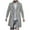 Gray, variant on Lovskoo Mens Single Breasted Trench Coat Long Sleeve Winter Warm Pea Coat Oversized Lapel Work Business Jacket Outerwear Black