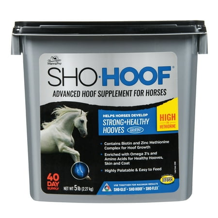 UPC: 0095668929022 | Manna Pro Sho-Hoof Supplement for Horses  Biotin and Zinc Methionine for Healthy Hooves  5 lb